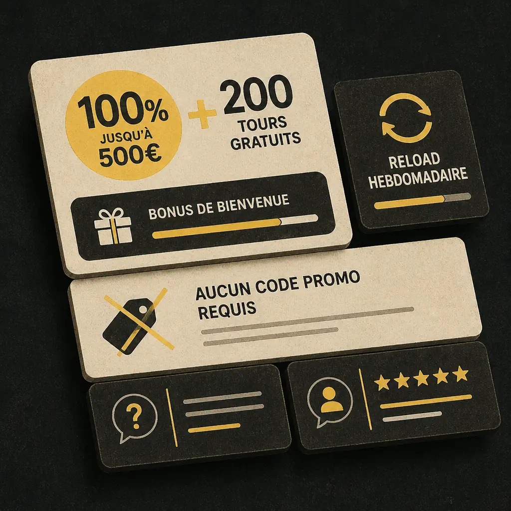 Code promo Spinsy Casino en France visual guide for Spinsy Casino